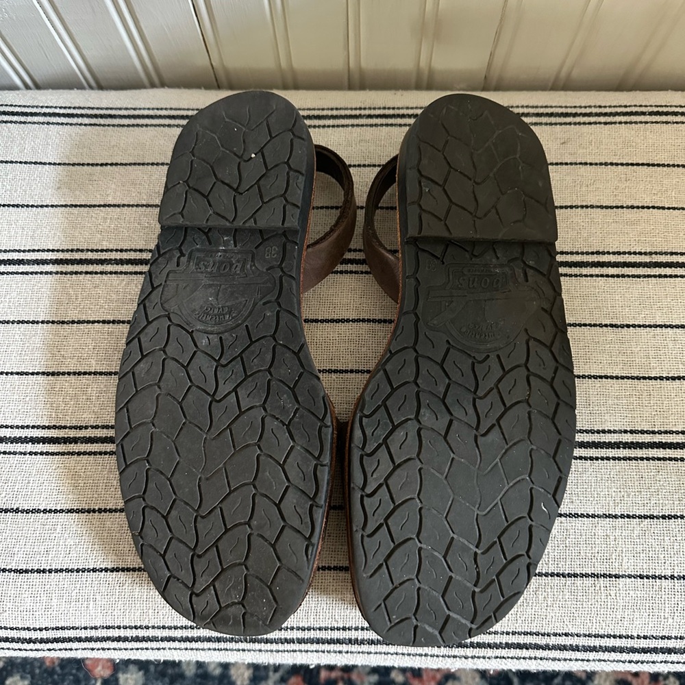 PONS Avarcas Leather Slingback Flats, Lava 8/38 - Picture 5 of 5